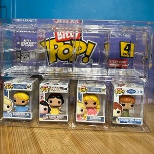 Funko Bitty Pop! Disney Princess Cinderella Mini Figure 4-Pack Snow White Aurora